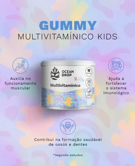 Multivitaminico Kids 30 gomas 75g Ocean Drop