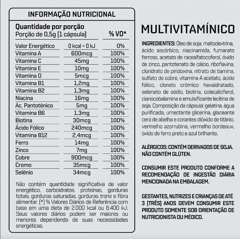 Multivitaminico 90 Caps Dux Nutrition