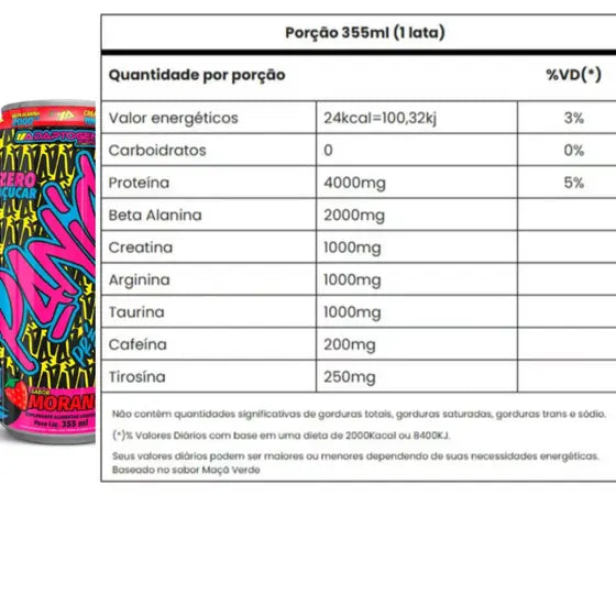 Pre Treino Panic Energy 355ml Adaptogen