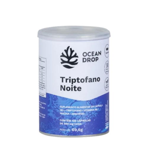 Triptofano Noite 120 caps 580mg Ocean Drop