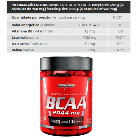Amino Bcaa 90 caps Integralmedica