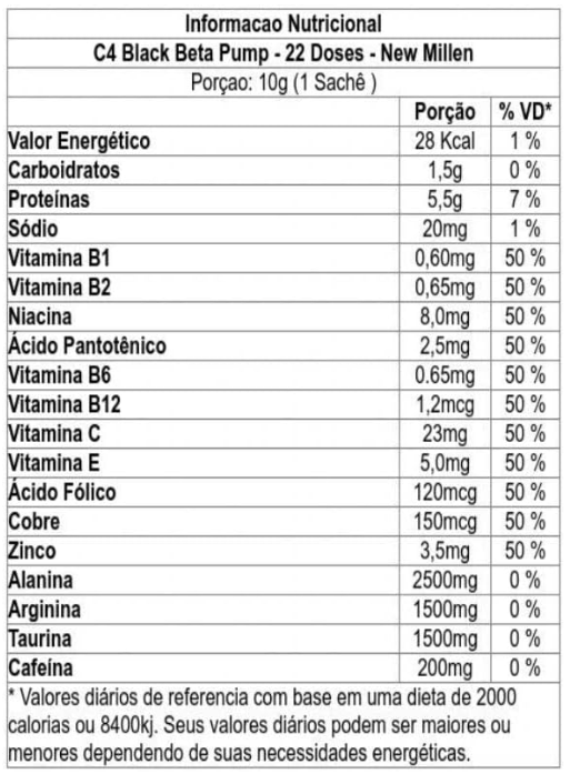 C4 Black Explosion 22 X 10g New Millen