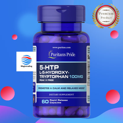 5-Htp 100mg 60 Caps Puritan's Pride