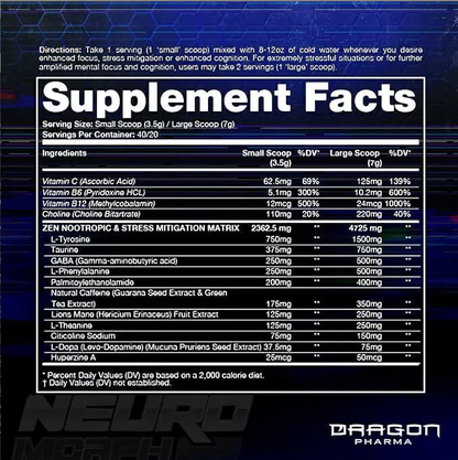 Neuro Morph 40 doses 112g Dragon Pharma