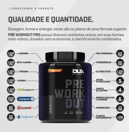 Pre Workout Pro 600g Dux Nutrition