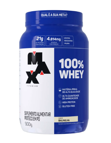 100% WHEY 900G POTE MAX TITANIUM