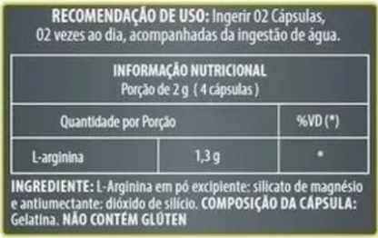 Arginina 500mg 120 Caps Bulgarian