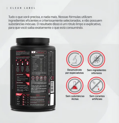 Whey Choco Branco 900g + Protein bar brinde Dux Nutrition