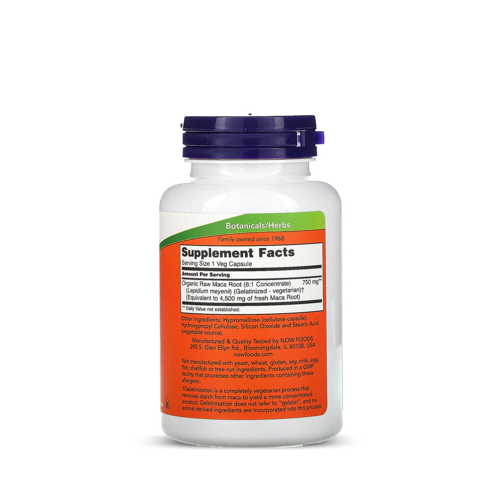 Maca Peruana 750mg 90 Caps Now Sports